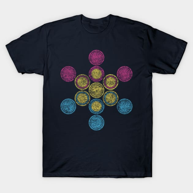 pans circles T-Shirt by chromatosis